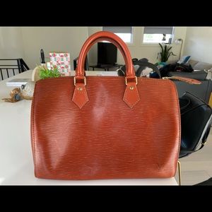 Louis Vuitton Shoulder Bag Speedy 30 EPI Leather Satchel
